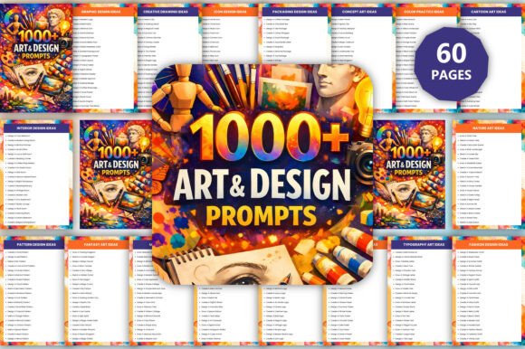 1000 Art Design Prompts: Your Creative Launchpad
