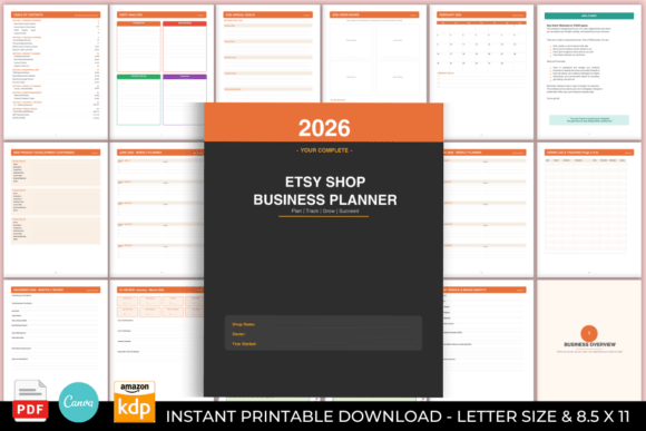 2026 Etsy Shop Business Planner