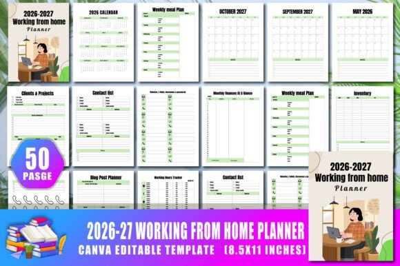 2026–2027 Working from Home Planner: A Practical Tool for Remote Professionals