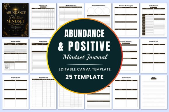 Abundance Positive Mindset Journal: Your Daily Companion for Gratitude, Confidence, and Intentional Living