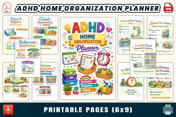 ADHD Home Organization Planner: A Strategic Tool for Lasting Order