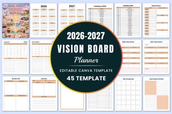 Designing Your Trajectory: A Practical Guide to the 2026–2027 Vision Board Planner KDP