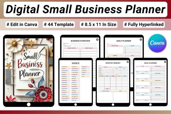 Digital Small Business Planner: Organize Your Entire Business in One PDF