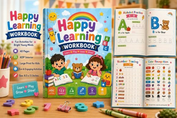 Happy Learning Workbook for Kids: Turning Early Education into an Adventure