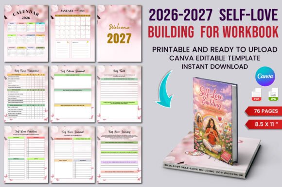 Self-Love Building Planner: Your Companion for Emotional Growth and Daily Well-Being