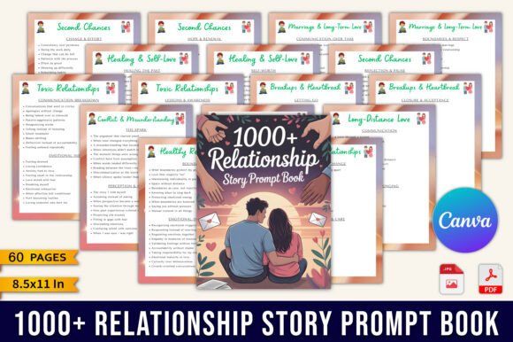 The 1000 Relationship Story Prompt Book: A Guided Journal for Emotional Clarity and Growth