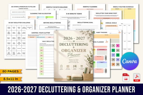 The 26–2027 Decluttering Organizer Planner: Reclaim Your Space and Focus for the Year Ahead