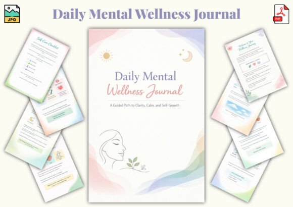 The Daily Mental Wellness Journal: A Guided Path to Clarity, Calm, and Self-Growth