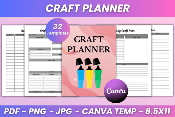 When Your Crafting Needs a Command Center: The Craft Planner KDP Interior